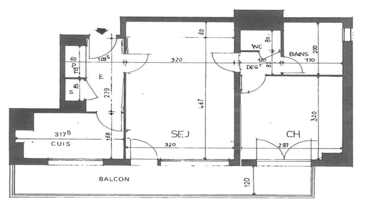 Ma-Cabane - Vente Appartement COURBEVOIE, 40 m²