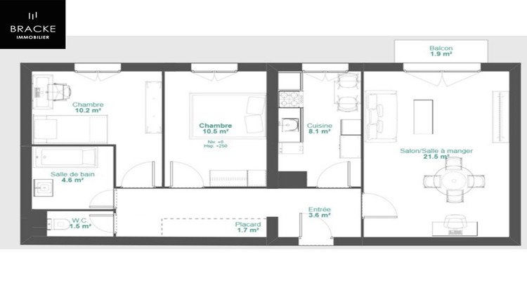 Ma-Cabane - Vente Appartement COURBEVOIE, 67 m²