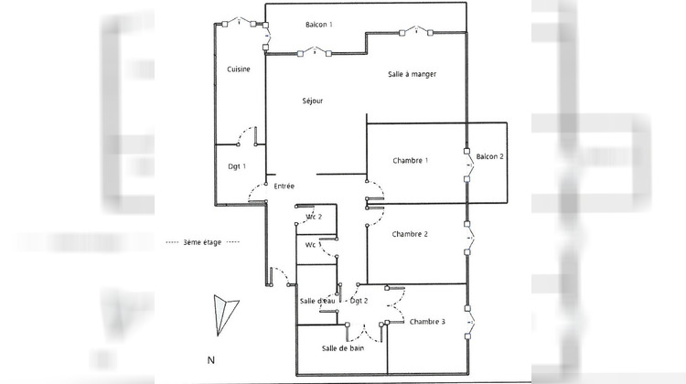 Ma-Cabane - Vente Appartement COURBEVOIE, 107 m²