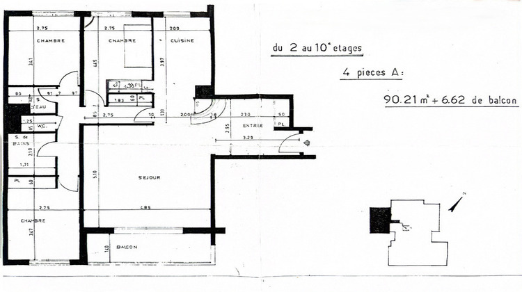 Ma-Cabane - Vente Appartement COURBEVOIE, 91 m²