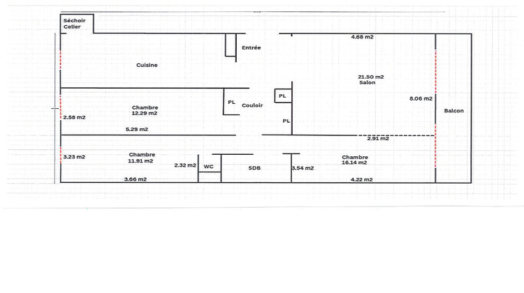 Ma-Cabane - Vente Appartement COURBEVOIE, 90 m²