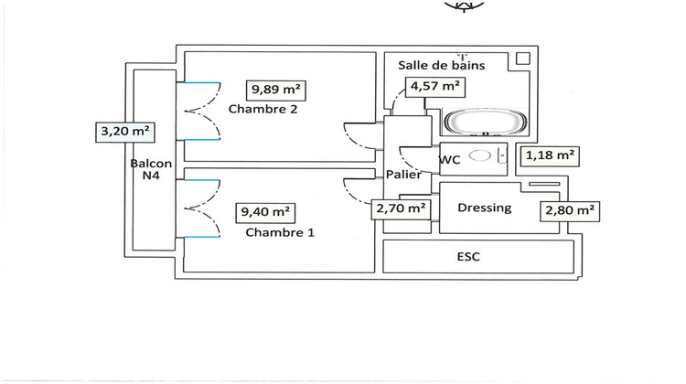 Ma-Cabane - Vente Appartement COURBEVOIE, 69 m²