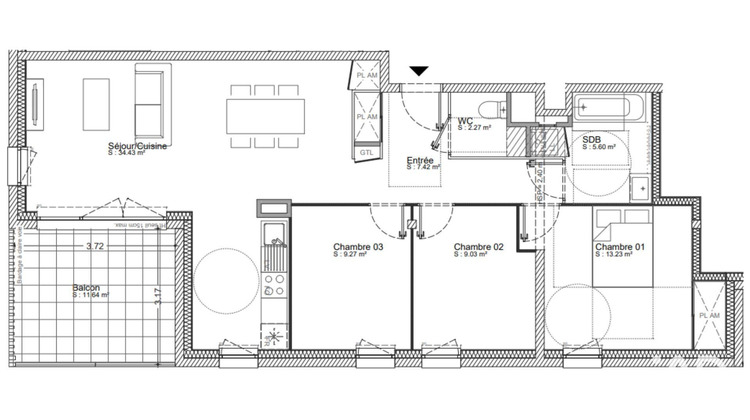 Ma-Cabane - Vente Appartement Cournon-d'Auvergne, 81 m²