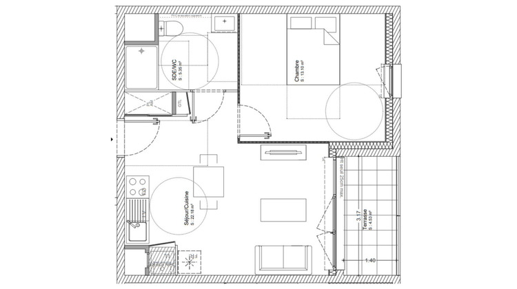 Ma-Cabane - Vente Appartement Cournon-d'Auvergne, 41 m²