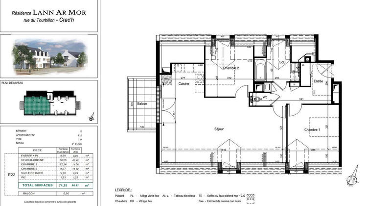 Ma-Cabane - Vente Appartement Crach, 74 m²