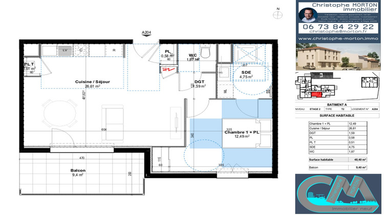 Ma-Cabane - Vente Appartement CRAPONNE, 48 m²