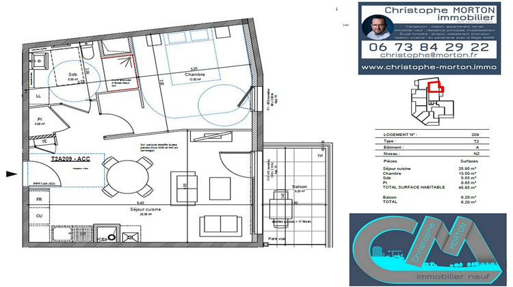Ma-Cabane - Vente Appartement CRAPONNE, 45 m²