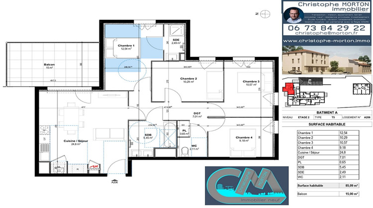 Ma-Cabane - Vente Appartement CRAPONNE, 85 m²