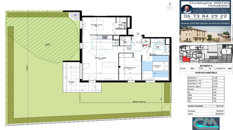 Ma-Cabane - Vente Appartement CRAPONNE, 76 m²