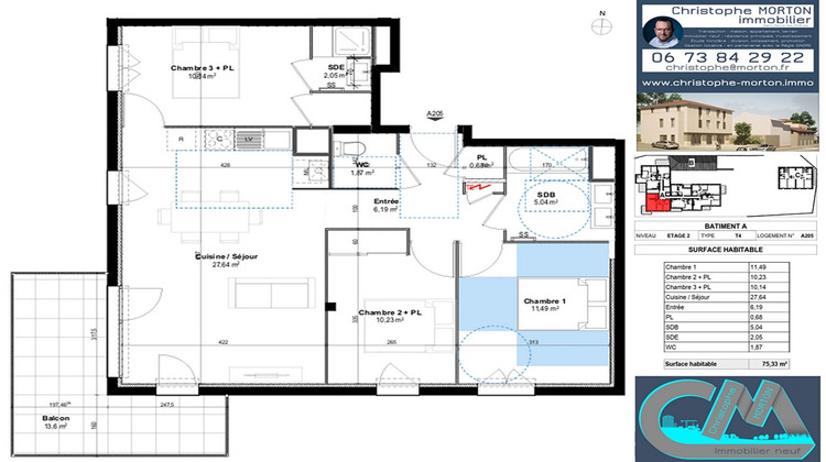 Ma-Cabane - Vente Appartement CRAPONNE, 75 m²