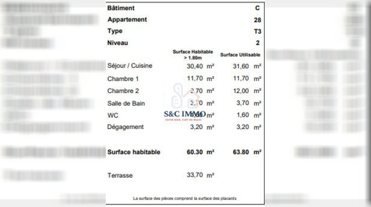 Ma-Cabane - Vente Appartement Crécy-la-Chapelle, 60 m²