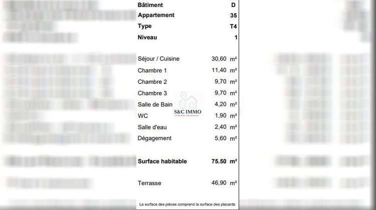 Ma-Cabane - Vente Appartement Crécy-la-Chapelle, 75 m²