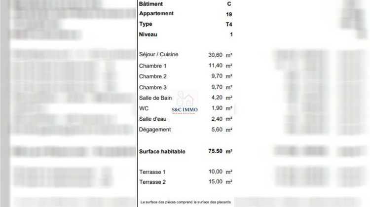 Ma-Cabane - Vente Appartement Crécy-la-Chapelle, 75 m²