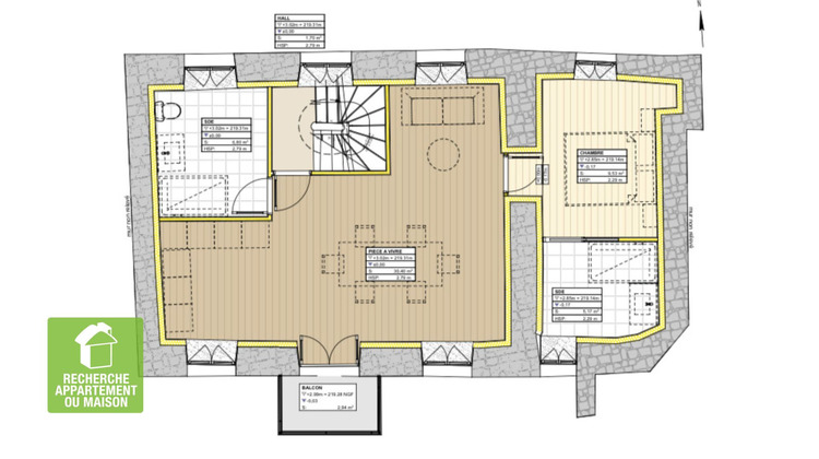 Ma-Cabane - Vente Appartement CREMIEU, 51 m²