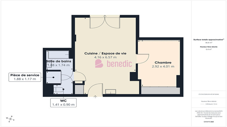 Ma-Cabane - Vente Appartement CREUTZWALD, 45 m²
