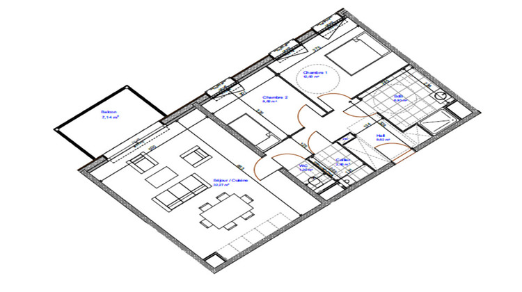 Ma-Cabane - Vente Appartement CROIX, 74 m²