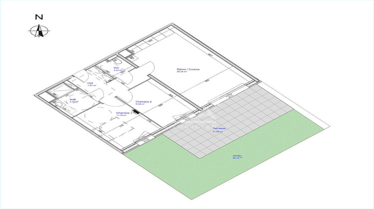 Ma-Cabane - Vente Appartement CROIX, 61 m²