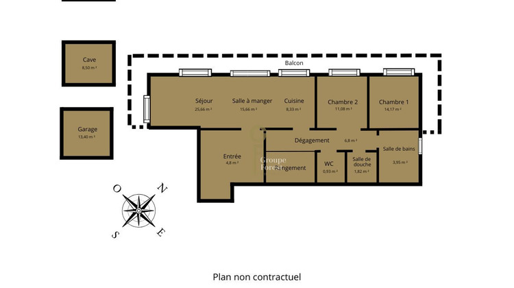 Ma-Cabane - Vente Appartement Croix, 93 m²