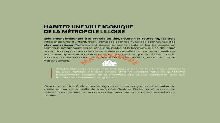 Ma-Cabane - Vente Appartement Croix, 66 m²