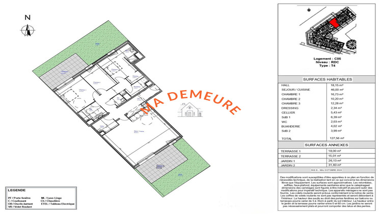Ma-Cabane - Vente Appartement Croix, 127 m²