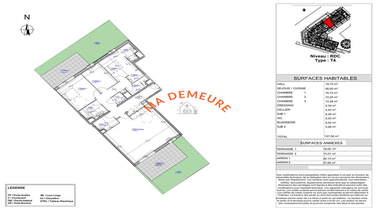 Ma-Cabane - Vente Appartement Croix, 127 m²