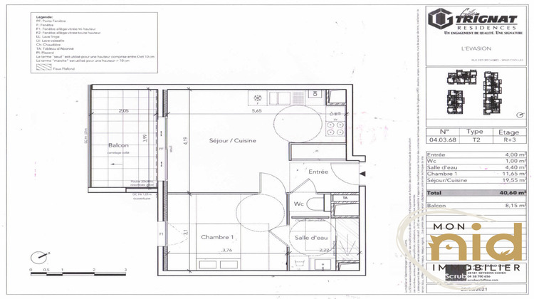 Ma-Cabane - Vente Appartement Crolles, 40 m²
