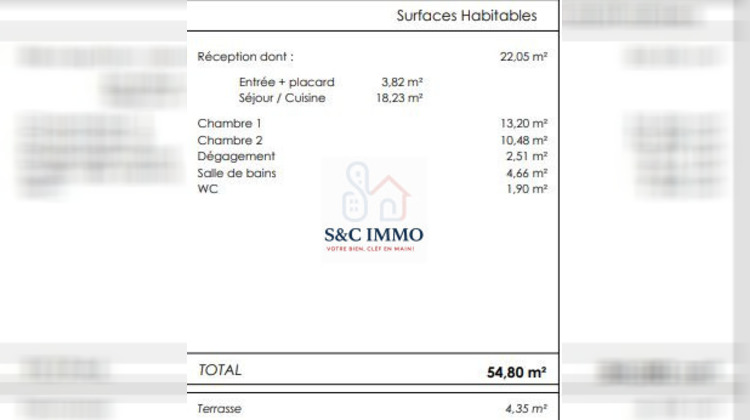 Ma-Cabane - Vente Appartement Crosne, 54 m²