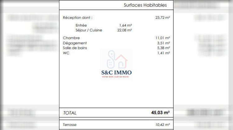 Ma-Cabane - Vente Appartement Crosne, 45 m²