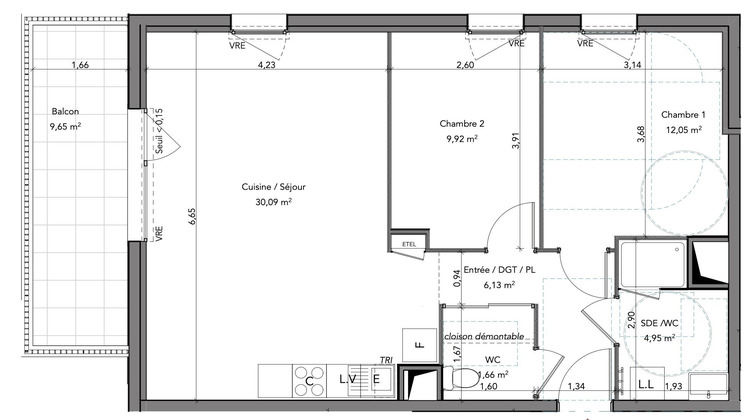 Ma-Cabane - Vente Appartement Crozon, 64 m²