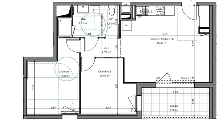 Ma-Cabane - Vente Appartement CROZON, 59 m²