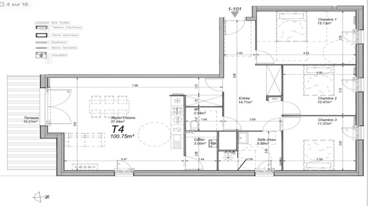 Ma-Cabane - Vente Appartement CUCQ, 100 m²