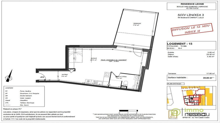 Ma-Cabane - Vente Appartement CUCQ, 39 m²