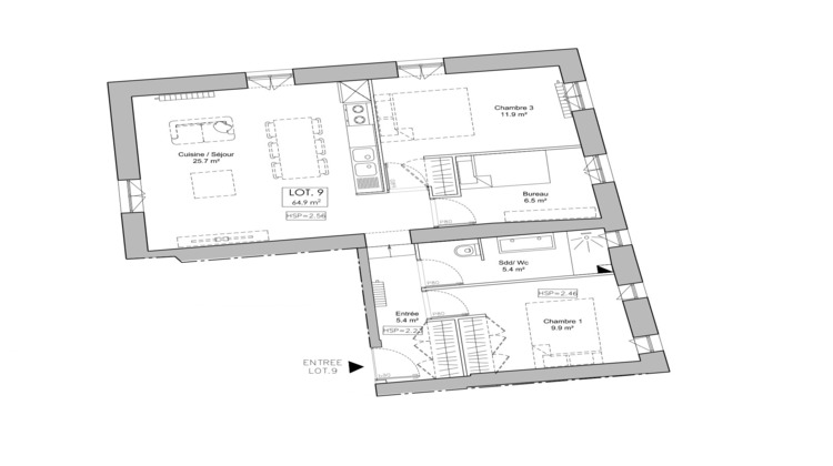 Ma-Cabane - Vente Appartement Curis-au-Mont-d'Or, 65 m²