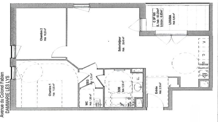 Ma-Cabane - Vente Appartement Dammarie-les-Lys, 63 m²