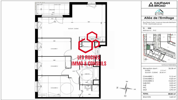 Ma-Cabane - Vente Appartement Dammarie-les-Lys, 80 m²