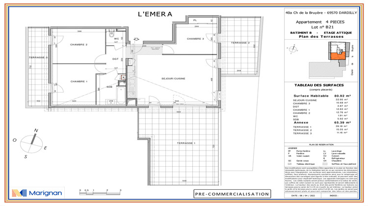 Ma-Cabane - Vente Appartement Dardilly, 80 m²