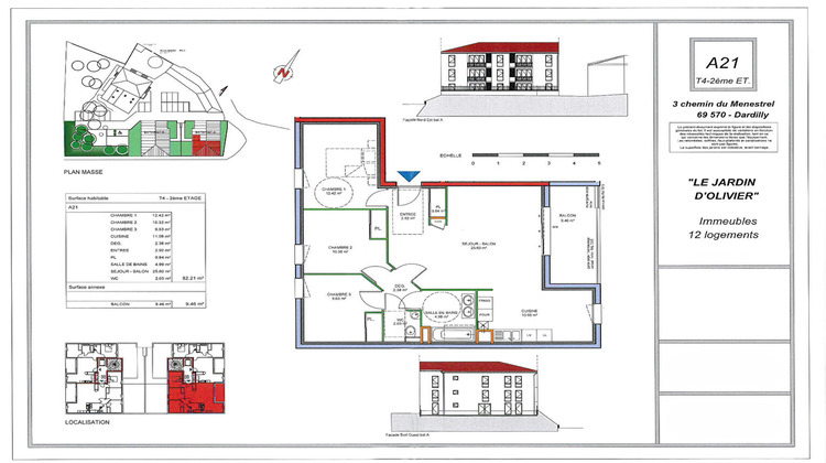 Ma-Cabane - Vente Appartement DARDILLY, 82 m²