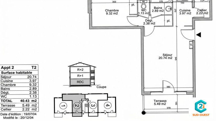 Ma-Cabane - Vente Appartement Dax, 40 m²