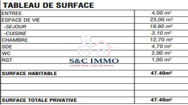 Ma-Cabane - Vente Appartement Deuil-la-Barre, 47 m²