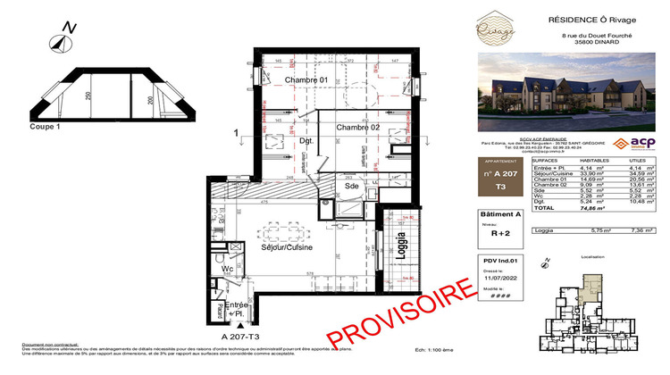 Ma-Cabane - Vente Appartement DINARD, 74 m²