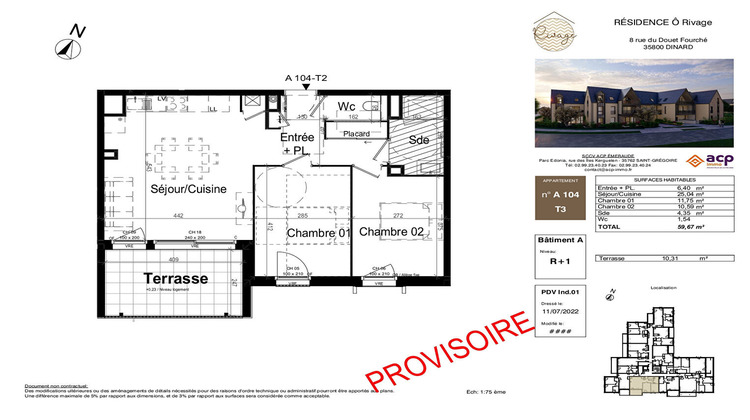 Ma-Cabane - Vente Appartement DINARD, 59 m²