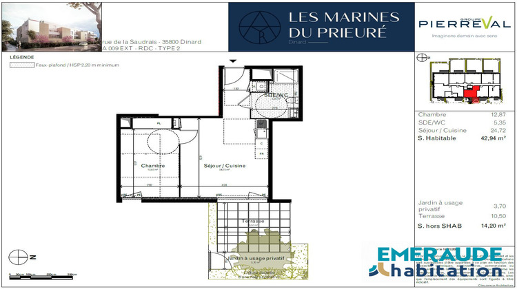 Ma-Cabane - Vente Appartement Dinard, 42 m²