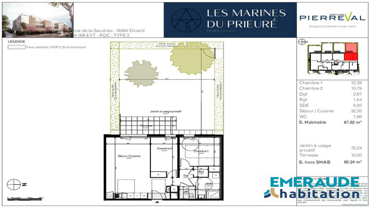 Ma-Cabane - Vente Appartement Dinard, 67 m²