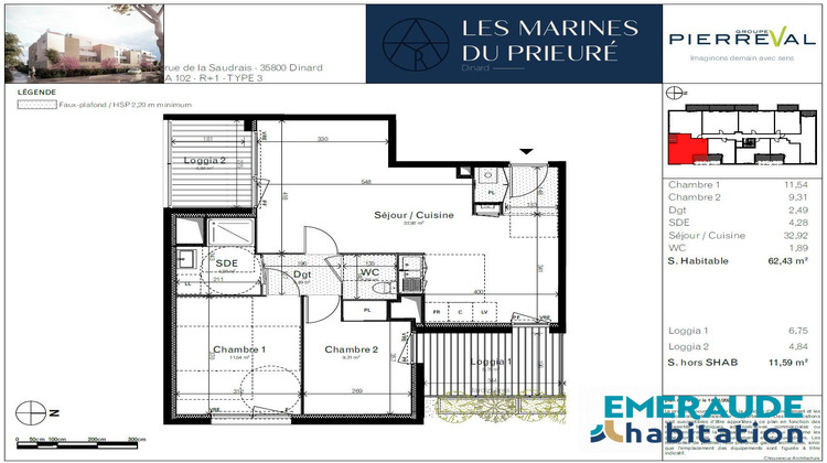 Ma-Cabane - Vente Appartement Dinard, 62 m²