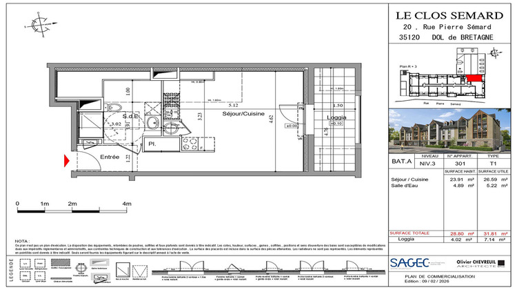Ma-Cabane - Vente Appartement DOL-DE-BRETAGNE, 28 m²