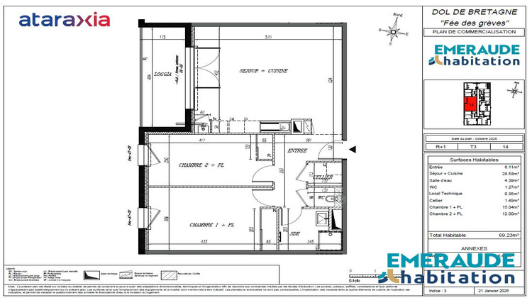 Ma-Cabane - Vente Appartement Dol-de-Bretagne, 69 m²