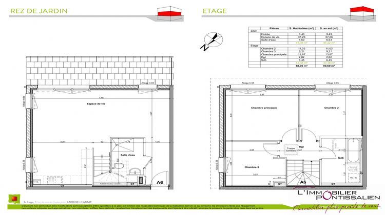 Ma-Cabane - Vente Appartement Dommartin, 88 m²