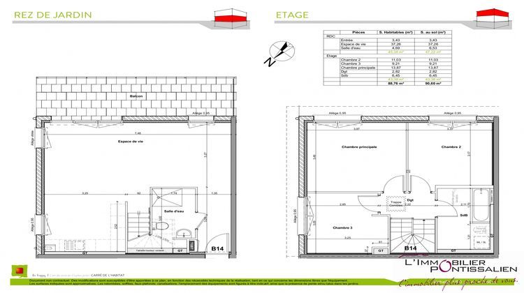 Ma-Cabane - Vente Appartement Dommartin, 88 m²