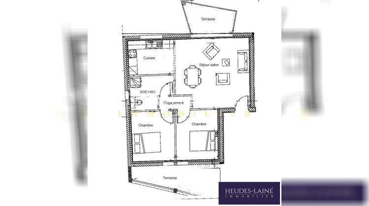 Ma-Cabane - Vente Appartement DONVILLE-LES-BAINS, 61 m²
