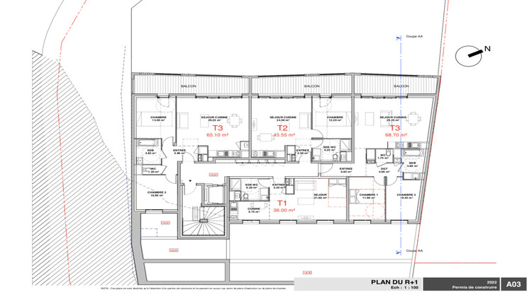 Ma-Cabane - Vente Appartement DONVILLE-LES-BAINS, 45 m²